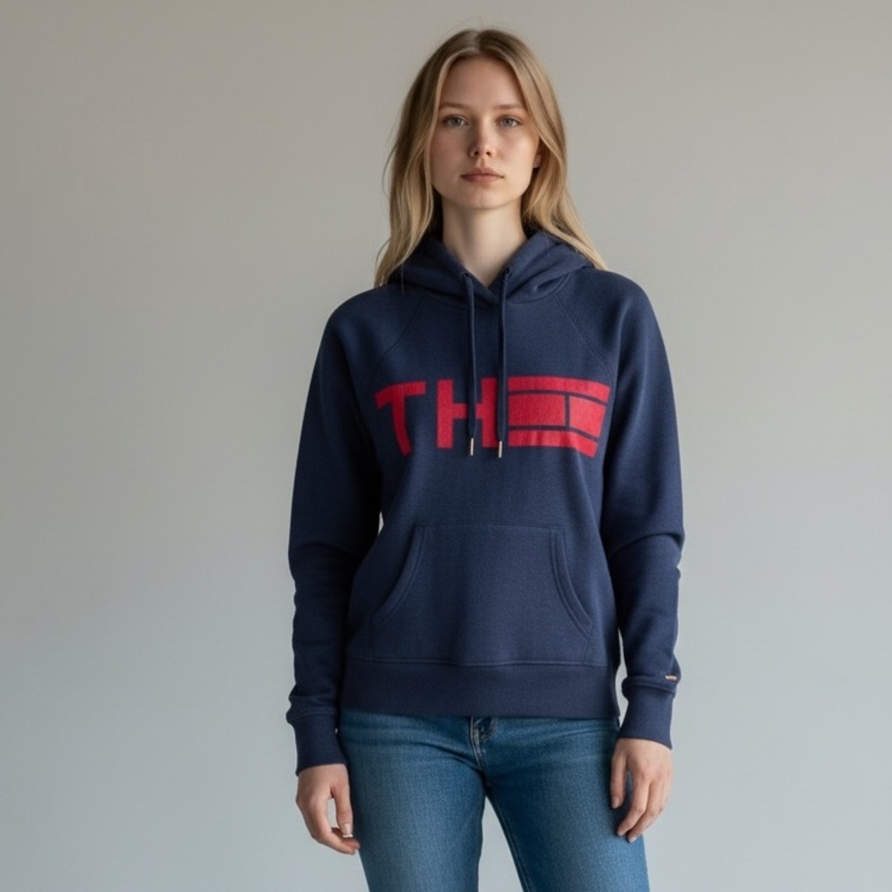 Tommy Hilfiger Sport Hooded Sweatshirt. Size M